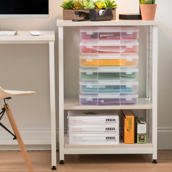 Set of 3 Iris 12" x 12" Paper Storage Cases from the Container Store - Picture 3 of 10